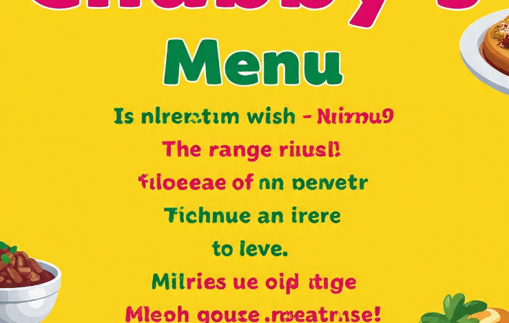 Chubby's menu